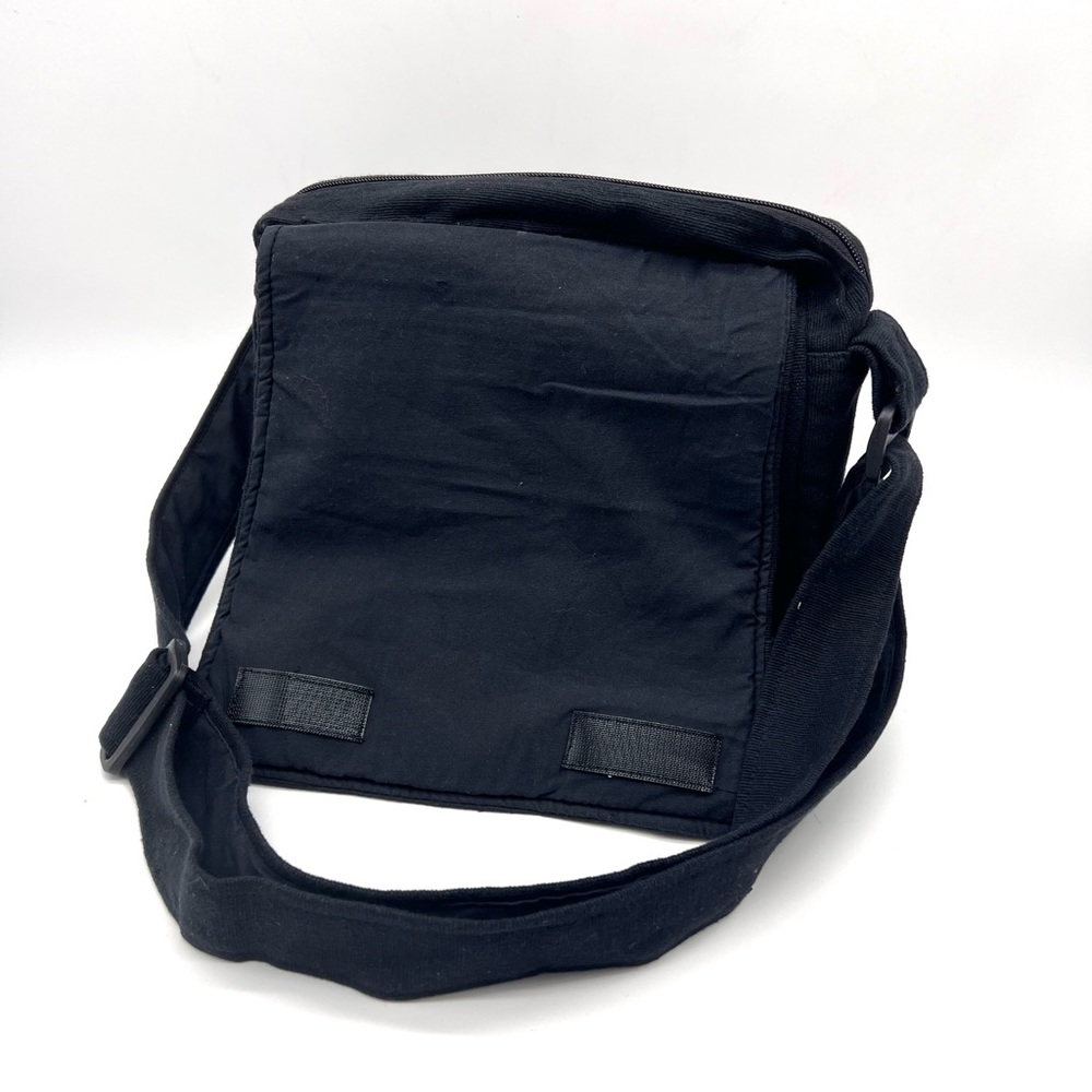 Lukla Black Messenger Bag with Butterfly Embroidery - Picture 7 of 10